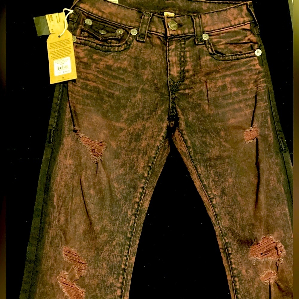 True Religion Ricky Relaxed straight and Jake Western Red Roulette complete set - Picture 5 of 11